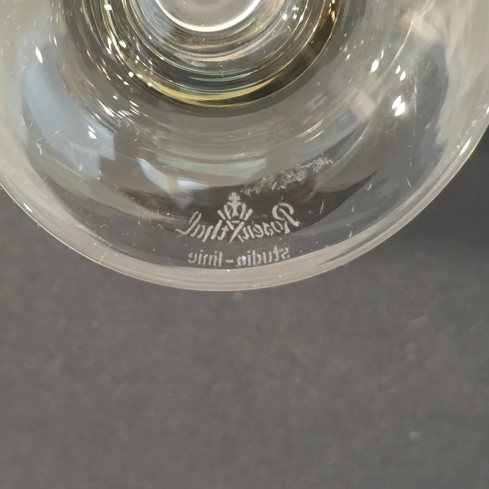 Vintage Rosenthal Smoked Grey Pedestal Champagne Coupe Dessert Glass MCM Set 2